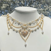 Fairycore Pearl Choker Necklace
